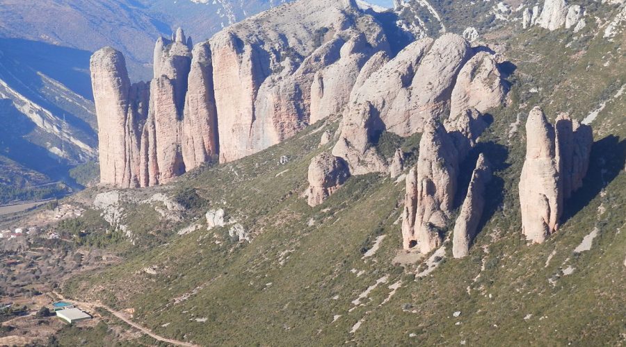 Guiatges via llarga a Riglos (Aragó)